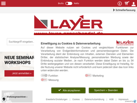 'layer-grosshandel.de' screenshot
