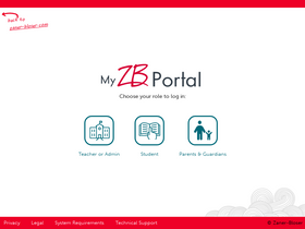 'myzbportal.com' screenshot