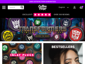 'customplugs.com' screenshot