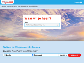 'vliegennaar.nl' screenshot