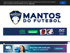 'mantosdofutebol.com.br' screenshot