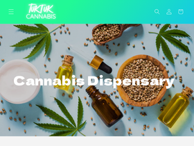 tuktukcannabis.com homepage screenshot