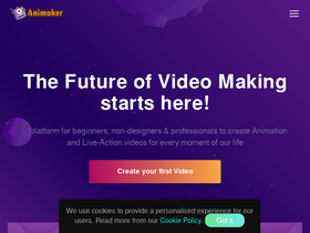 'animaker.com' screenshot
