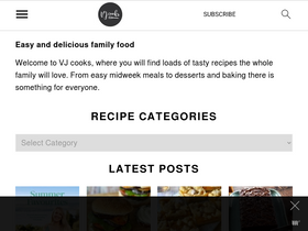 'vjcooks.com' screenshot