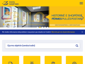 'postashqiptare.al' screenshot