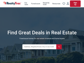 'realtytrac.com' screenshot