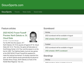 'siouxsports.com' screenshot