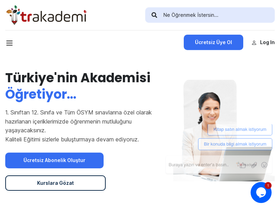 'trakademi.com' screenshot