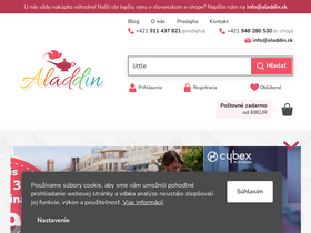 'aladdin.sk' screenshot
