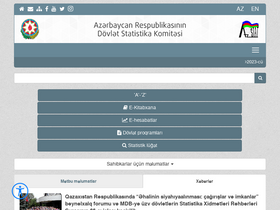 'stat.gov.az' screenshot