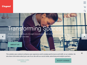 'legrand.us' screenshot