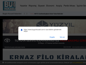 'bugunkocaeli.com.tr' screenshot