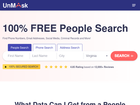 'unmask.com' screenshot