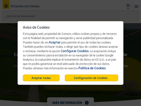 'elcaminoconcorreos.com' screenshot