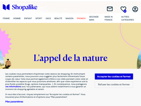 'shopalike.fr' screenshot