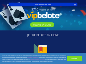 'vipbelote.fr' screenshot