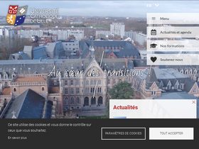 'univ-catholille.fr' screenshot
