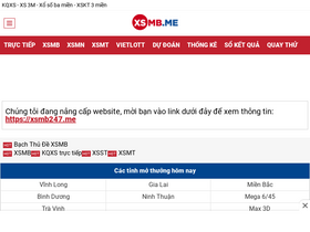 'xsmb.me' screenshot