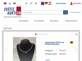 'justiz-auktion.de' screenshot
