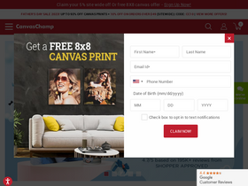 'canvaschamp.com' screenshot