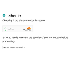 'tether.to' screenshot