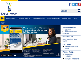 'kplc.co.ke' screenshot