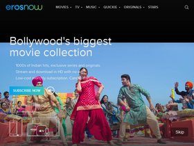 'erosnow.com' screenshot