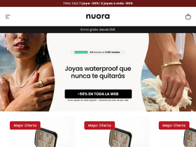 Nuorajewelry homepage screenshot