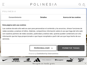 'polinesia.es' screenshot