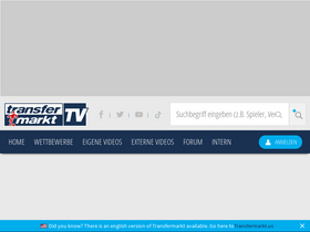 'transfermarkt.tv' screenshot