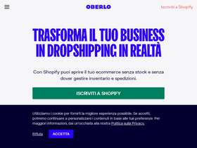 'oberlo.it' screenshot