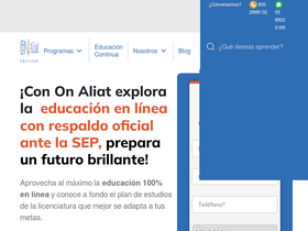 'onaliat.mx' screenshot