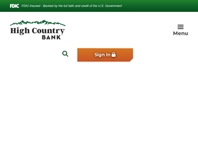 'highcountrybank.net' screenshot