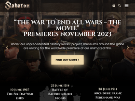 'sabaton.net' screenshot
