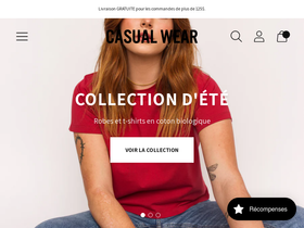 casualwear.ca homepage screenshot