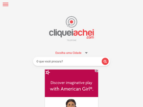 'cliqueiachei.com.br' screenshot