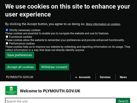 'plymouth.gov.uk' screenshot