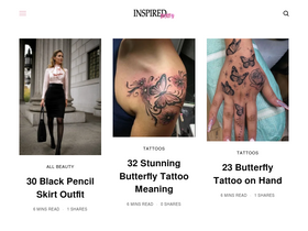 'inspired-beauty.com' screenshot