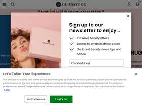 'glossybox.com' screenshot