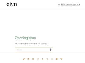 ELVN BEAUTY homepage screenshot