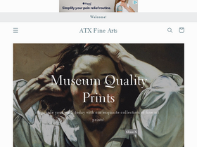'atxfinearts.com' screenshot
