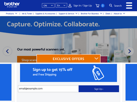 'brother.ca' screenshot