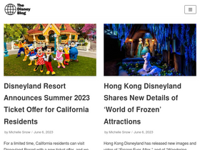 'thedisneyblog.com' screenshot