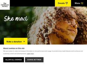 'childrenssociety.org.uk' screenshot