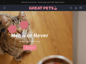 greatpets.co.uk homepage screenshot