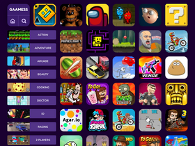 'gaamess.com' screenshot