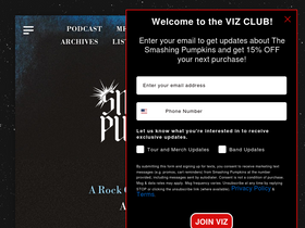 'smashingpumpkins.com' screenshot