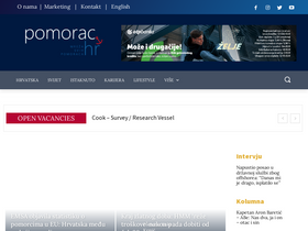 'pomorac.hr' screenshot
