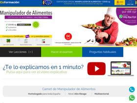 'manipulador-de-alimentos.com' screenshot