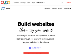 'zohosites.com' screenshot